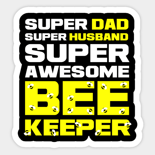 Awesome Beekeeper Sticker by TheBestHumorApparel
